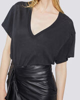 HELOISE SHORT SLEEVE V NECK T SHIRT image number null